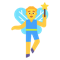 Man Fairy emoji on Microsoft